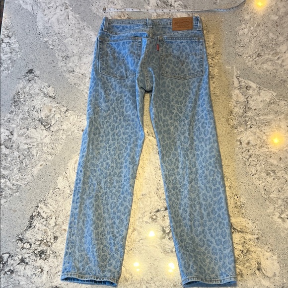 Levi's Denim - Levi's Light Blue Patterned Straight Jeans